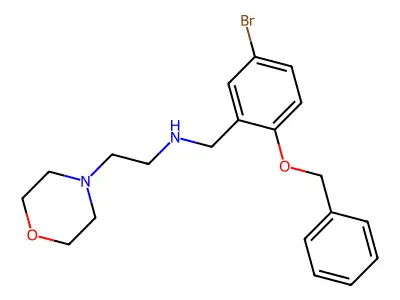 N-[2-(benzyloxy)-5-bromobenzyl]-2-(morpholin-4-yl)ethanamine structure