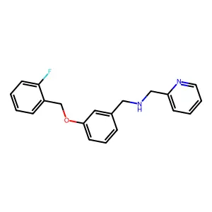 N-{3-[(2-fluorobenzyl)oxy]benzyl}-N-(2-pyridinylmethyl)amine structure