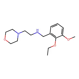 N-(2-ethoxy-3-methoxybenzyl)-2-(morpholin-4-yl)ethanamine structure