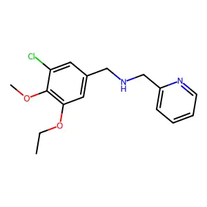 (3-Chloro-5-ethoxy-4-methoxy-benzyl)-pyridin-2-ylmethyl-amine structure