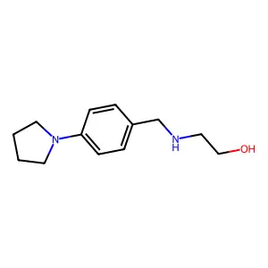 2-{[4-(Pyrrolidin-1-yl)benzyl]amino}ethanol structure
