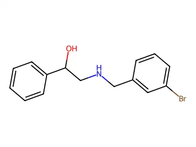 2-[(3-Bromobenzyl)amino]-1-phenylethanol structure