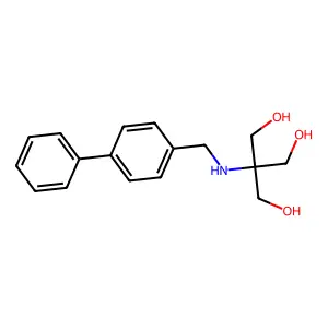 2-(Hydroxymethyl)-2-[(4-phenylphenyl)methylamino]propane-1,3-diol structure