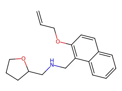 (2-Allyloxy-naphthalen-1-ylmethyl)-(tetrahydro-furan-2-ylmethyl)-amine structure