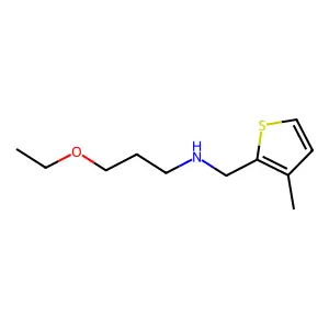 (3-Ethoxy-propyl)-(3-methyl-thiophen-2-ylmethyl)-amine structure
