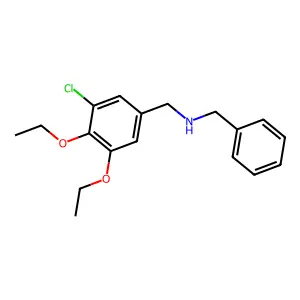 N-benzyl-N-(3-chloro-4,5-diethoxybenzyl)amine structure