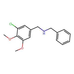 N-benzyl-N-(3-chloro-4,5-dimethoxybenzyl)amine structure