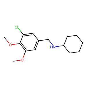 N-(3-chloro-4,5-dimethoxybenzyl)cyclohexanamine structure