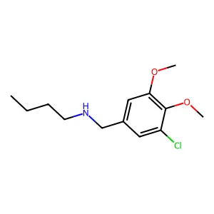 N-丁基-N-(3-氯-4,5-二甲氧基苄基)胺 structure