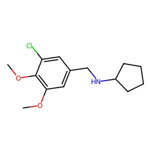 N-(3-chloro-4,5-dimethoxybenzyl)cyclopentanamine structure