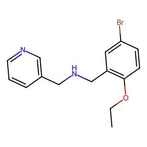 N-(5-bromo-2-ethoxybenzyl)-N-(3-pyridinylmethyl)amine structure