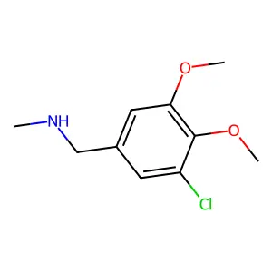 N-(3-chloro-4,5-dimethoxybenzyl)-N-methylamine structure