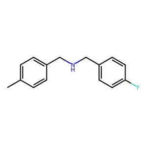 N-(4-Fluorobenzyl)-4-methylbenzylamine structure