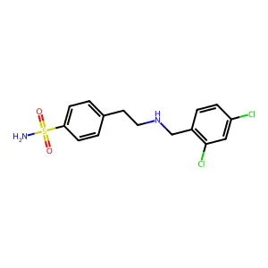 4-{2-[(2,4-Dichlorobenzyl)amino]ethyl}benzenesulfonamide structure