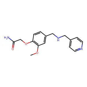 2-(2-Methoxy-4-{[(4-pyridinylmethyl)amino]methyl}phenoxy)acetamide structure
