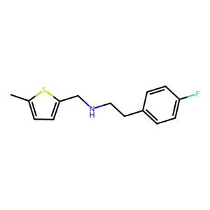 2-(4-fluorophenyl)-N-[(5-methylthiophen-2-yl)methyl]ethanamine structure