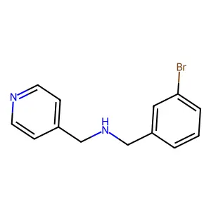 N-(3-bromobenzyl)-N-(4-pyridinylmethyl)amine structure