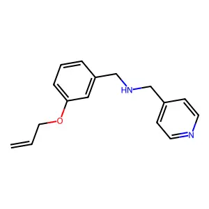 N-[3-(allyloxy)benzyl]-N-(4-pyridinylmethyl)amine structure