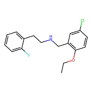 N-(5-chloro-2-ethoxybenzyl)-N-[2-(2-fluorophenyl)ethyl]amine structure