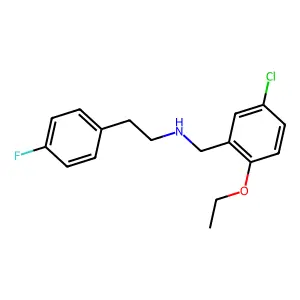 N-(5-chloro-2-ethoxybenzyl)-N-[2-(4-fluorophenyl)ethyl]amine structure