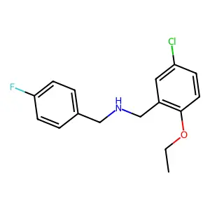N-(5-chloro-2-ethoxybenzyl)-N-(4-fluorobenzyl)amine structure