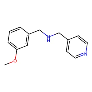 N-[(3-methoxyphenyl)methyl]-1-pyridin-4-ylmethanamine structure