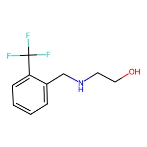 2-{[2-(Trifluoromethyl)benzyl]amino}ethanol structure