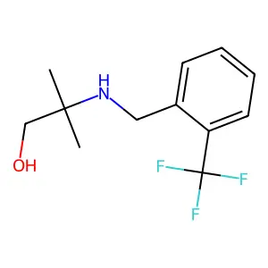 2-Methyl-2-{[2-(trifluoromethyl)benzyl]amino}-1-propanol structure