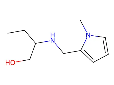 2-{[(1-methyl-1H-pyrrol-2-yl)methyl]amino}butan-1-ol structure