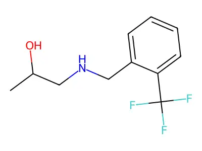 1-{[2-(Trifluoromethyl)benzyl]amino}propan-2-ol structure