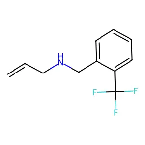 N-allyl-N-[2-(trifluoromethyl)benzyl]amine structure