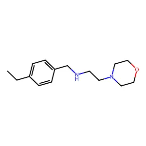 N-(4-ethylbenzyl)-2-(morpholin-4-yl)ethanamine structure