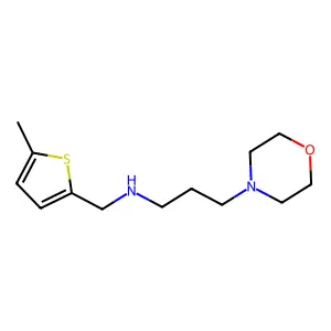 (5-Methyl-thiophen-2-ylmethyl)-(3-morpholin-4-yl-propyl)-amine structure