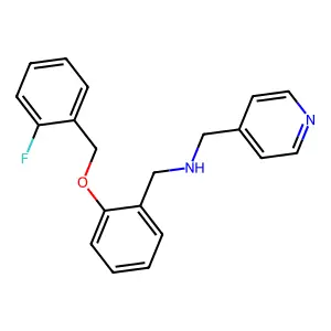 1-{2-[(2-fluorobenzyl)oxy]phenyl}-N-(pyridin-4-ylmethyl)methanamine structure