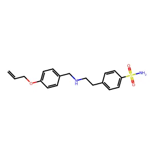 4-[2-[(4-Prop-2-enoxyphenyl)methylamino]ethyl]benzenesulfonamide structure