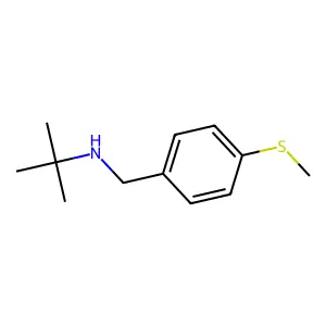 N-(tert-butyl)-N-[4-(methylsulfanyl)benzyl]amine structure