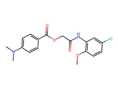 2-[(5-Chloro-2-methoxyphenyl)amino]-2-oxoethyl 4-(dimethylamino)benzoate structure