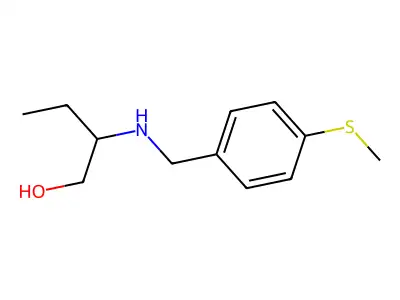 2-{[4-(Methylsulfanyl)benzyl]amino}-1-butanol structure