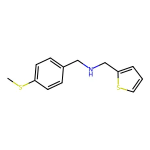 [(4-Methylthiophenyl)methyl](2-thienylmethyl)amine structure