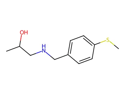 1-{[4-(Methylsulfanyl)benzyl]amino}propan-2-ol structure