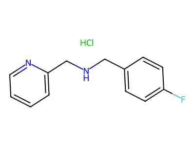 N-(4-fluorobenzyl)-N-(2-pyridinylmethyl)amine structure