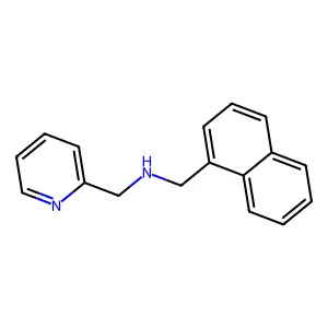 1-(naphthalen-1-yl)-N-(pyridin-2-ylmethyl)methanamine structure