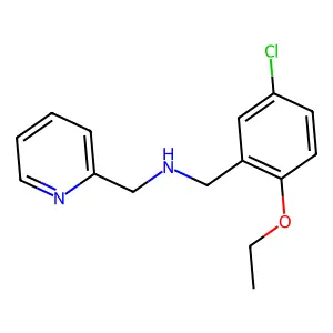 1-(5-chloro-2-ethoxyphenyl)-N-(pyridin-2-ylmethyl)methanamine structure