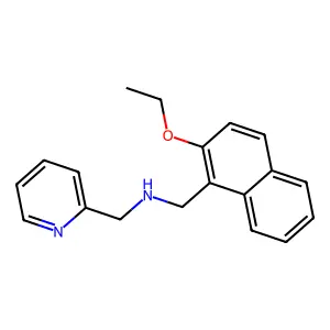 N-[(2-ethoxynaphthalen-1-yl)methyl]-1-pyridin-2-ylmethanamine structure