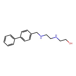 2-[2-[(4-Phenylphenyl)methylamino]ethylamino]ethanol structure