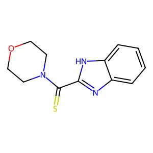 1H-benzimidazol-2-yl(morpholin-4-yl)methanethione structure