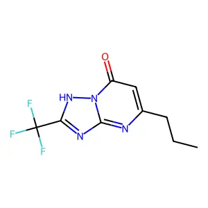 5-Propyl-2-(trifluoromethyl)[1,2,4]triazolo[1,5-a]pyrimidin-7-ol structure