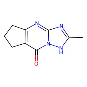 2-Methyl-1,5,6,7-tetrahydro-8H-cyclopenta[d][1,2,4]triazolo[1,5-a]pyrimidin-8-one structure
