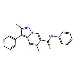 2,5-dimethyl-N,3-diphenylpyrazolo[1,5-a]pyrimidine-6-carboxamide structure