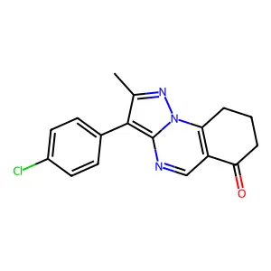 3-(4-chlorophenyl)-2-methyl-8,9-dihydropyrazolo[1,5-a]quinazolin-6(7H)-one structure